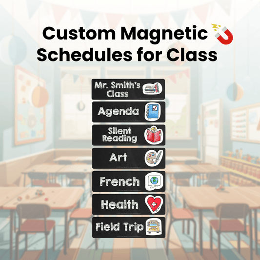 Magentic "Shape of the Day" Visual Classroom Schedules