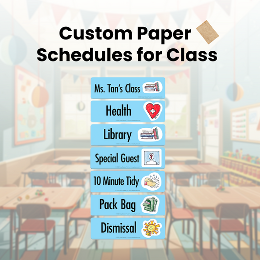 Paper "Shape of the Day" Visual Classroom Schedules