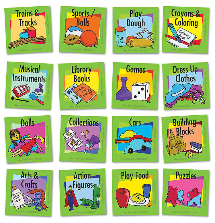 SUPER Combo Pack: Routines for Morning, Bedtime and Potty, PLUS toy and clothing ReStickables!