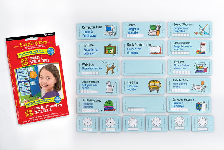 Chores and Special Times Add-On Pack - Back to School Sale!