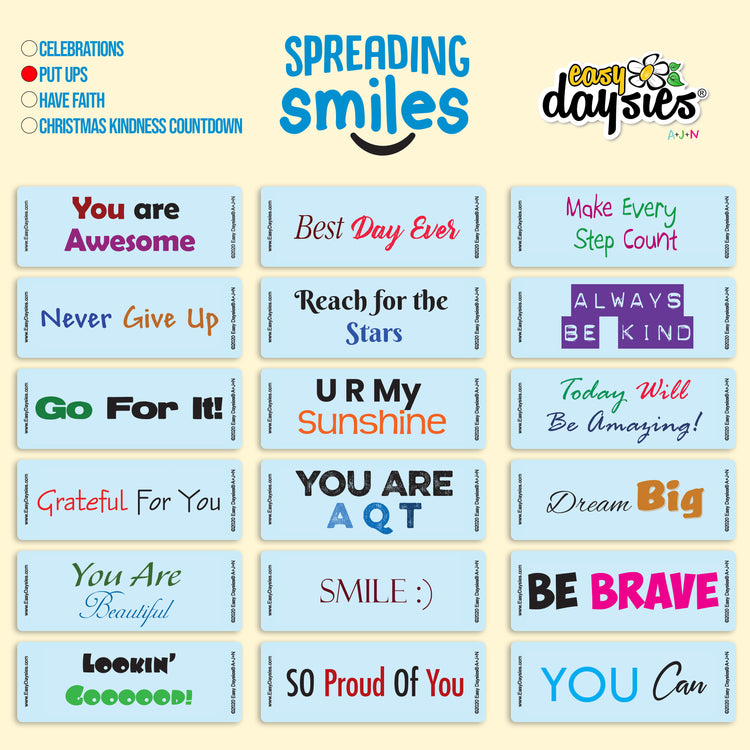 Spreading Smiles - Put Ups - Back to School Sale!