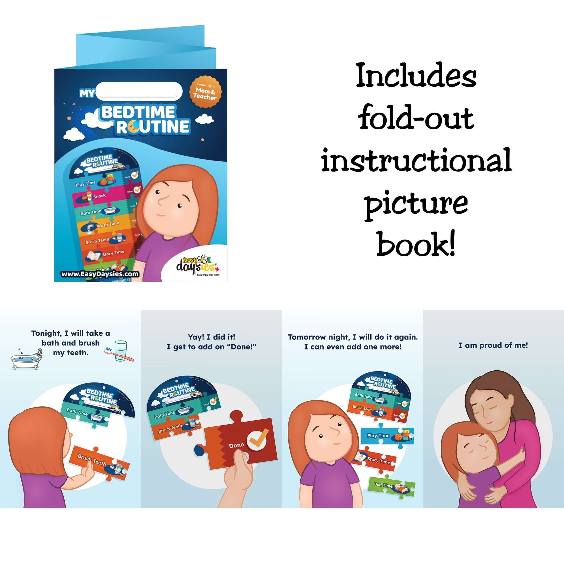 Kids Routine Combo Puzzles: Morning & Bedtime Fun – Easy Daysies