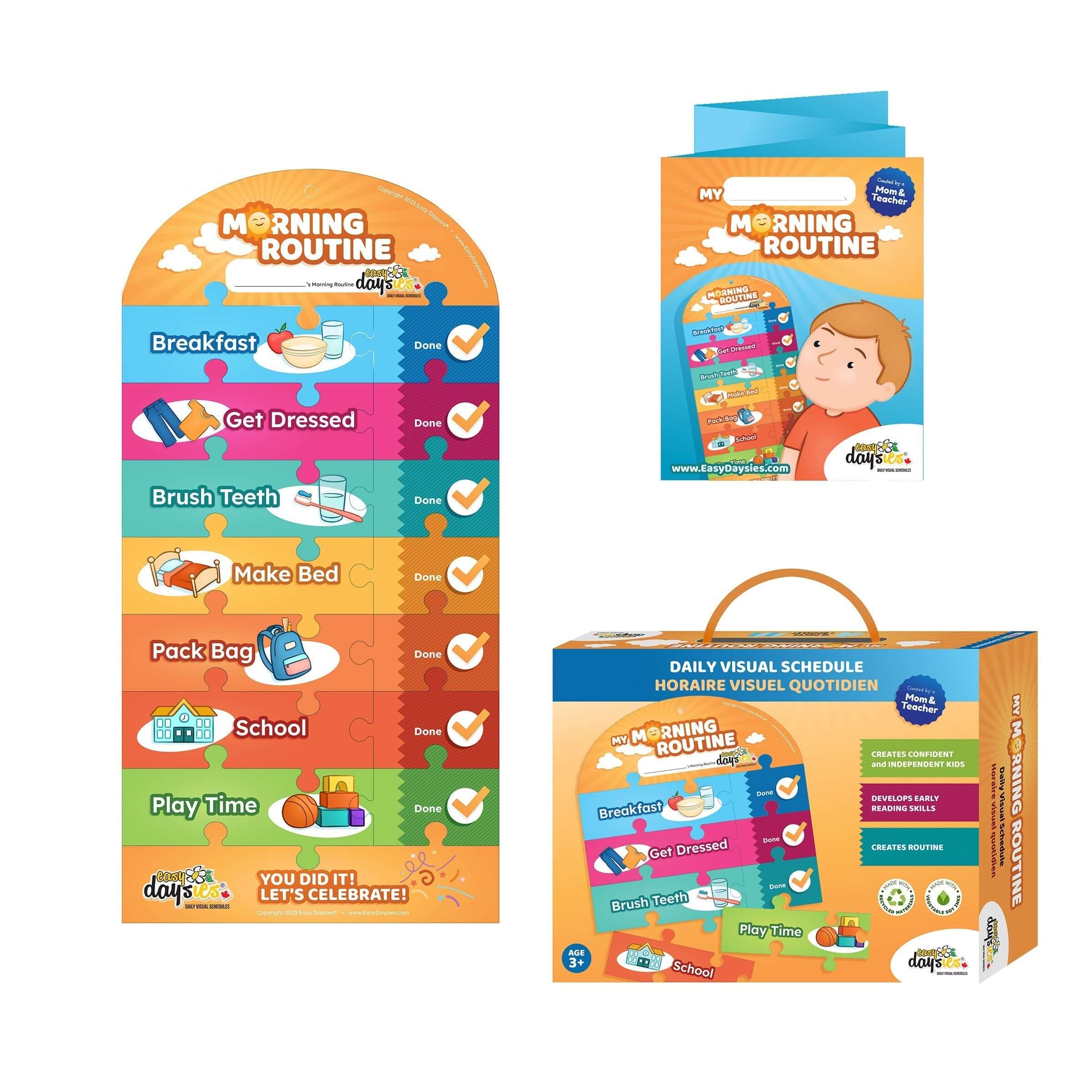 Potty Training Combo: Morning & Bedtime Routine Kits – Easy Daysies