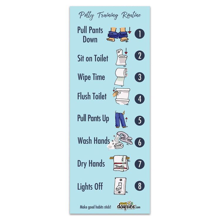 Potty Combo Pack: "My Morning Routine" + "My Bedtime Routine" + Potty Training Routine!