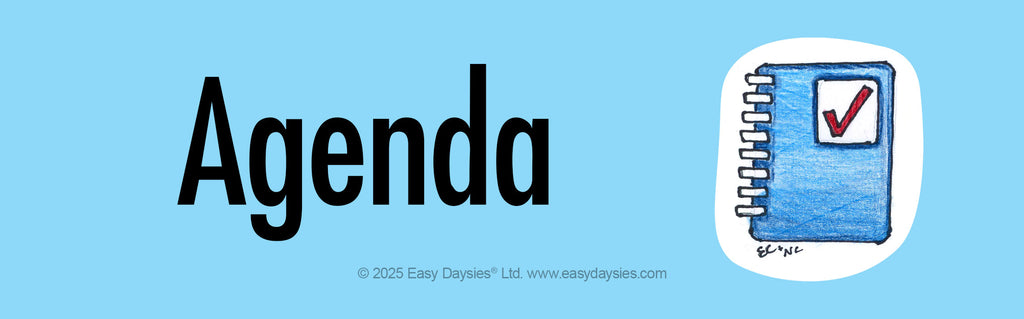 Classroom schedule magnet