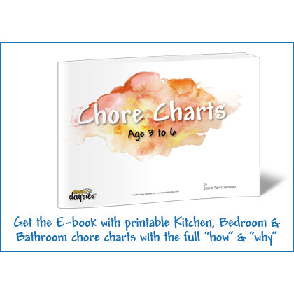 Printable Chore Chart Book for Age 3-6