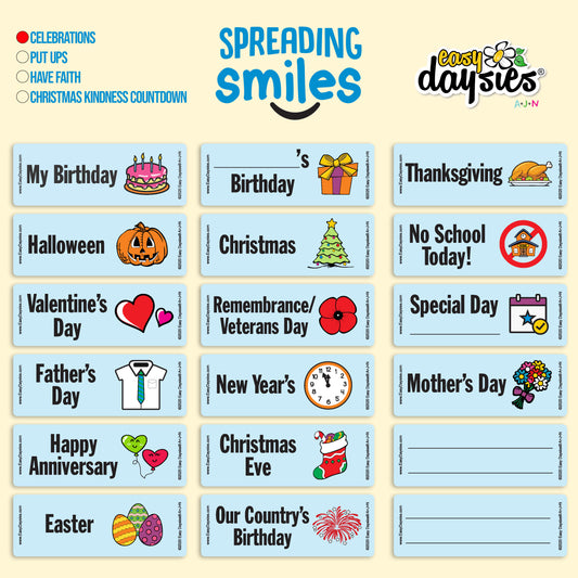 Spreading Smiles - Celebrations - Back to School Sale!